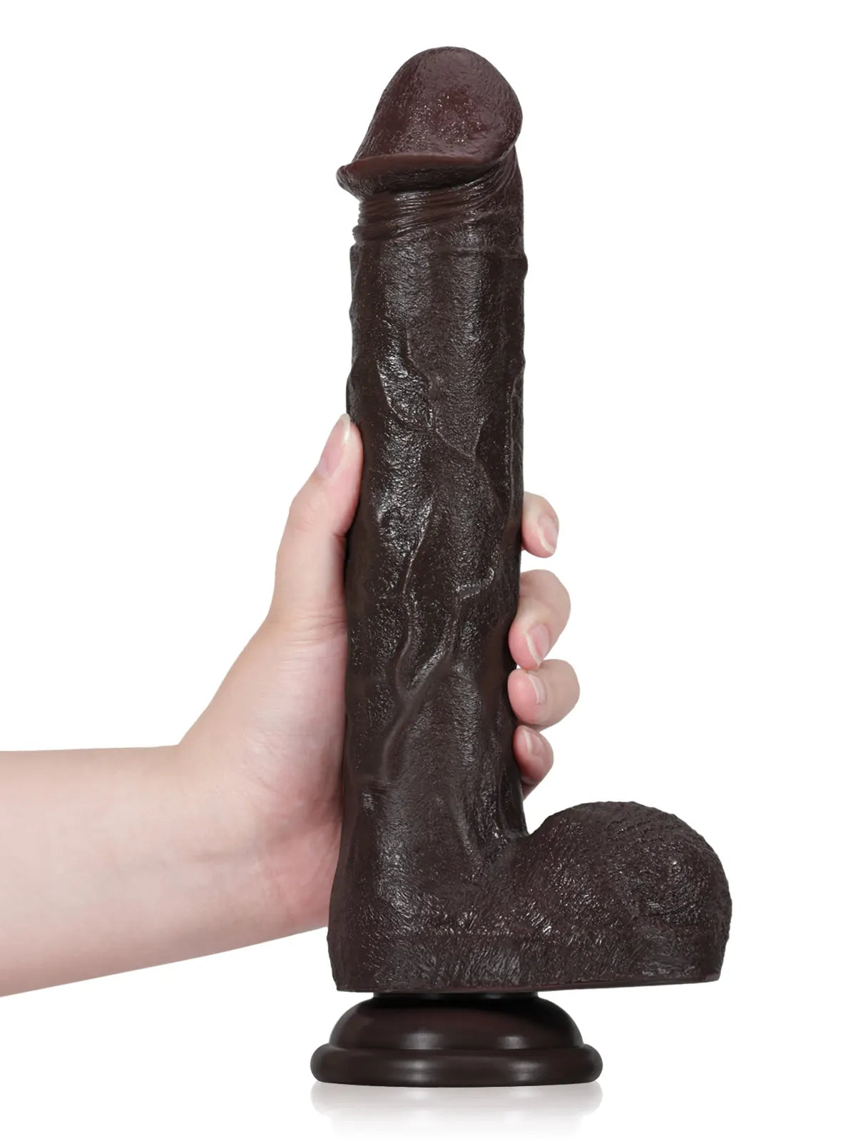 Lange Zwarte Stotende Dildo