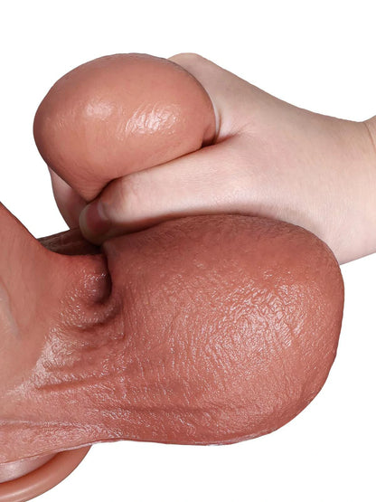 Hendrik - Realistische SlidingSkin Dildo met Uitgesproken Aders - 26,7 cm