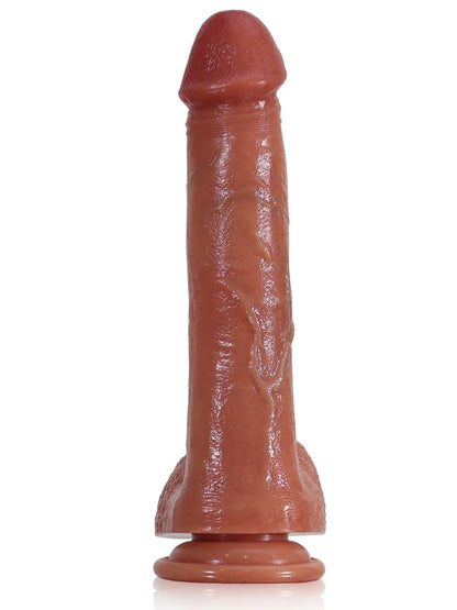Hugo - Realistische Stotende Dildo Met Zuignap - 22,5 cm