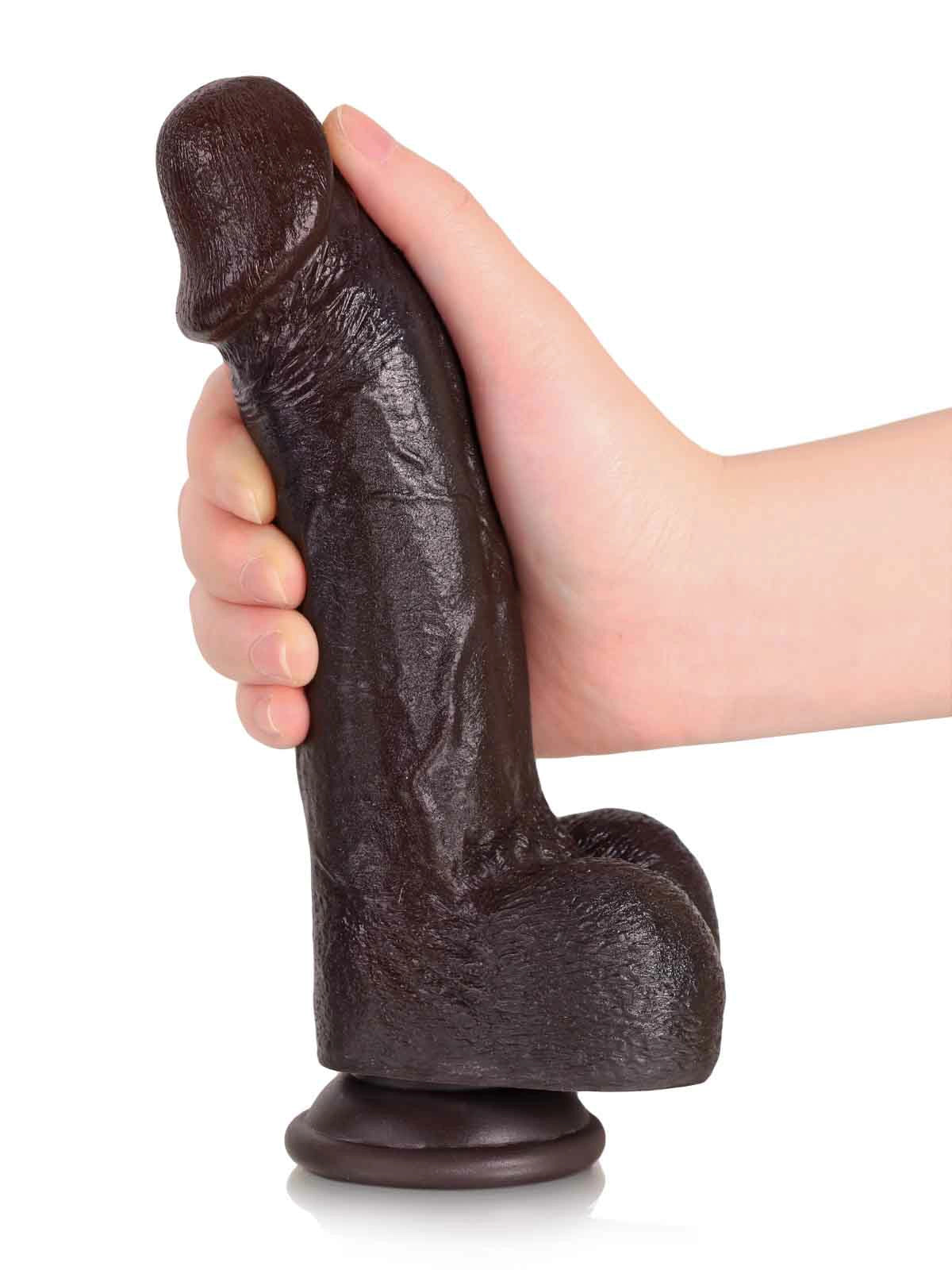 Jake - Slanke Realistische Dildo met Buigbare Metalen Kern - 21 cm