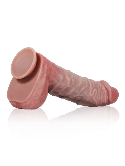 Jan - Realistische Stotende Dildo Met Afstandsbediening - 27.7 cm