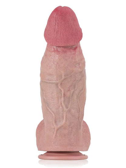 Jens - Extra Dikke Realistische Dildo Met Zuignap - 28 cm