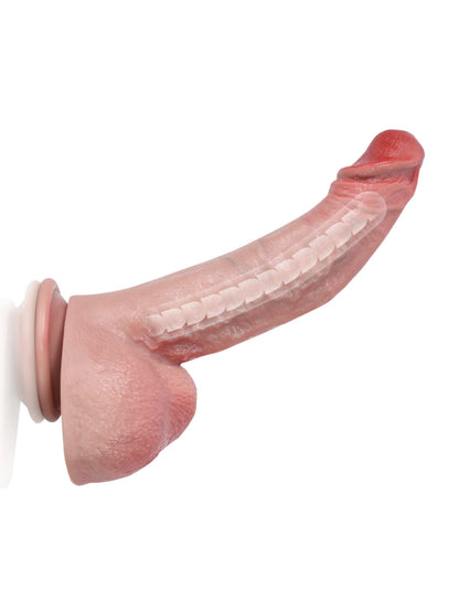 Jesse - Grote Siliconen Dildo Met Flexibel Kern - 24 cm