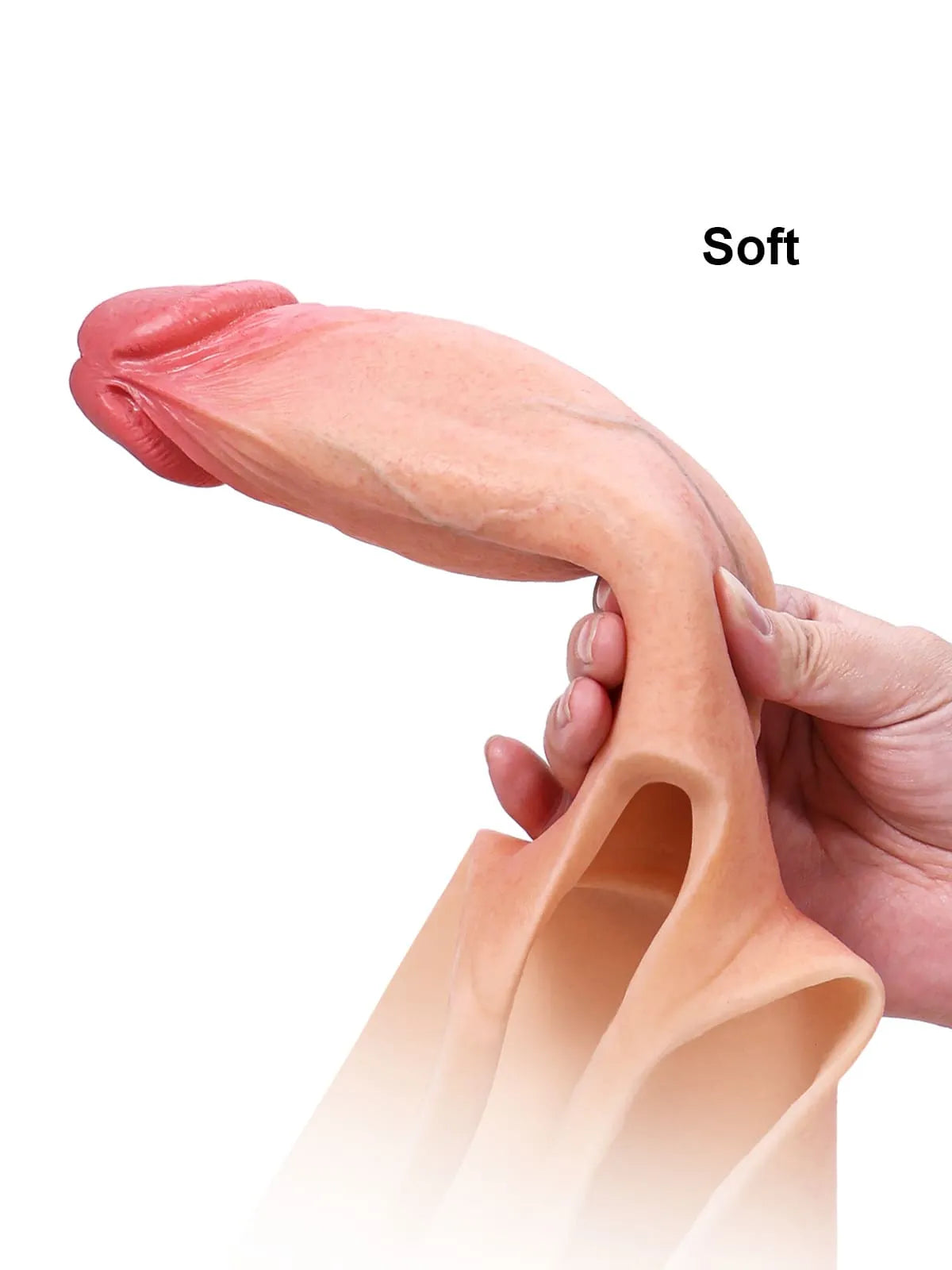 Joost - Draagbare Holle Strap-On Dildo / Penisverlenging - 20 cm