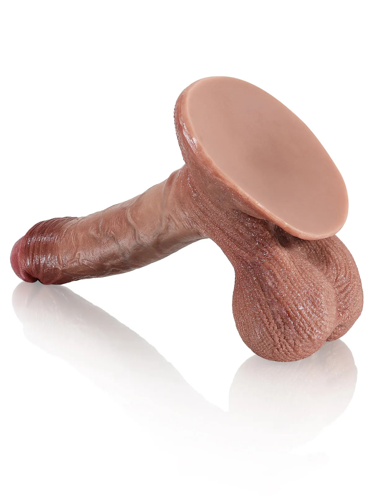 Jorg - Ultra Realistische Dildo met Hangende Bewegende Ballen - 24,5 cm