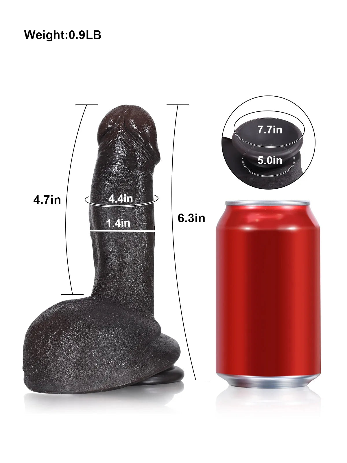 Julian - Realistische Kleine Dildo Met Balzak - 14,5 cm