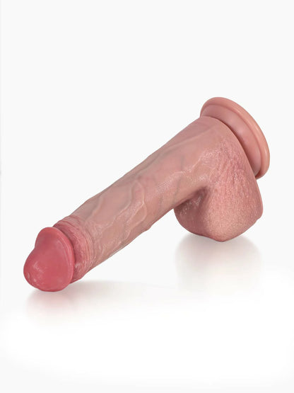 Leong - Vibrerende Stotende Dildo met Geplooide Textuur - 22,4 cm