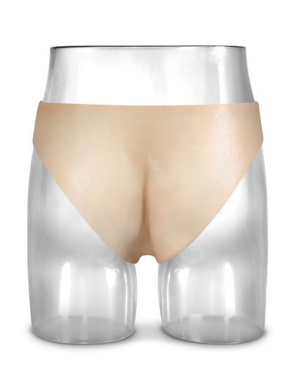 Lesbische Voorbind Dildo met Realistische Siliconen Stevige Dildo en Ballen - 18 cm
