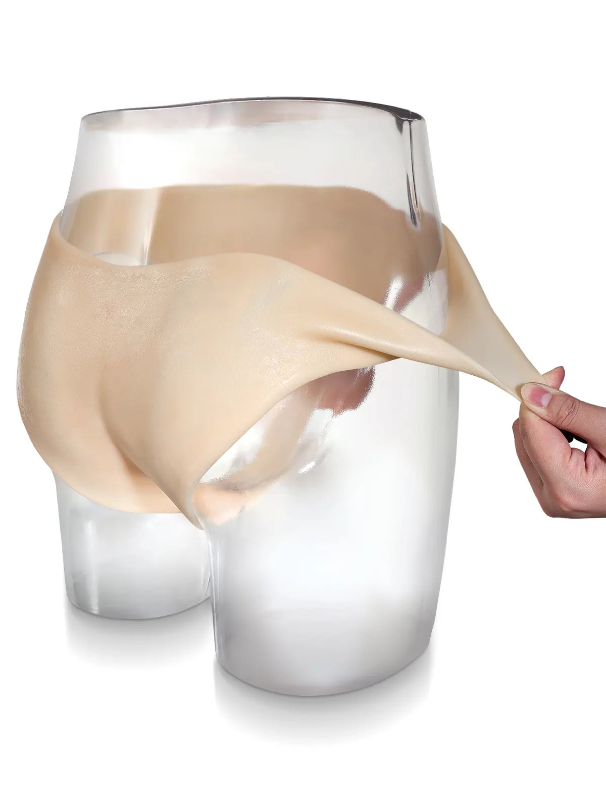 Lesbische Voorbind Dildo met Realistische Siliconen Stevige Dildo en Ballen - 18 cm