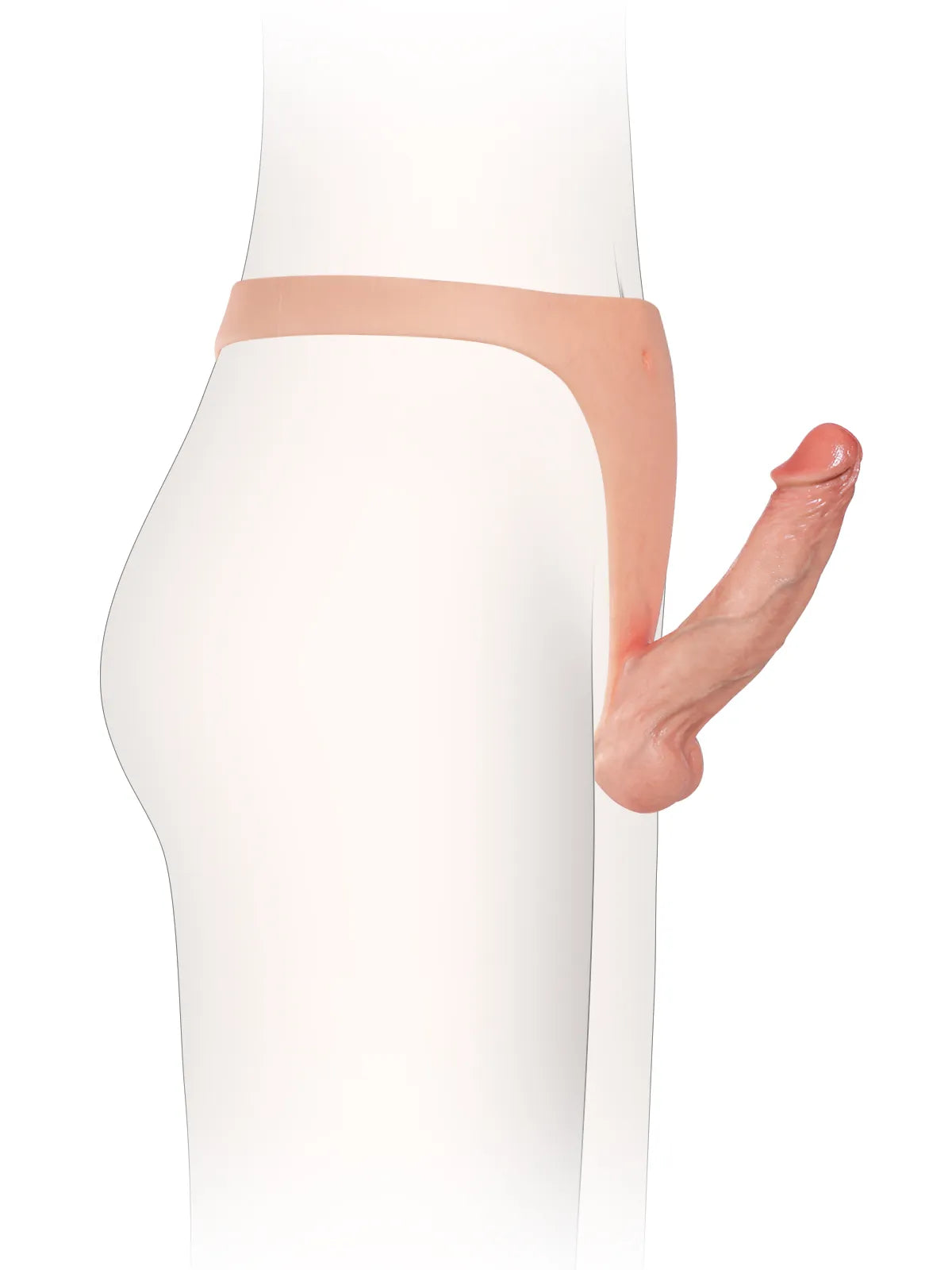 Lichtgewicht Siliconen Strap-On Dildo met Levensechte Sensatie