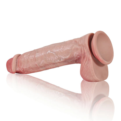 Martijn – Realistische Dubbel-Density Dildo met Metalen Kern – 21,7cm