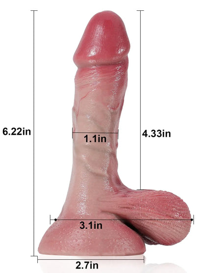 Mees - Kleine Realistische Siliconen Dildo - 15,8cm