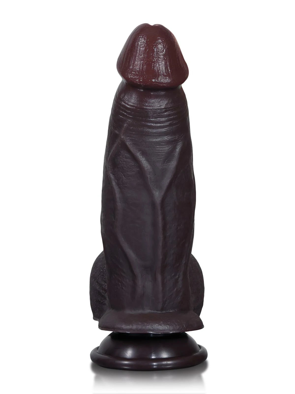 Michiel - Zwarte Realistische SlidingSkin Dildo met Natuurlijke Aders - 20,3 cm