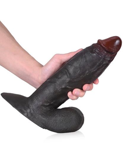 Miland - Realistische Dildo met Meebewegende Balzak en Vac-U-Lock - 26 cm