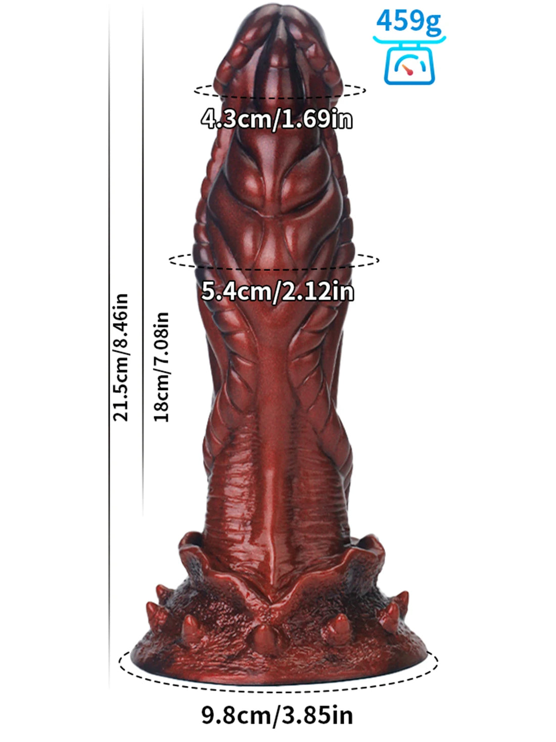 Brown Monsterdildo Met Zuignap
