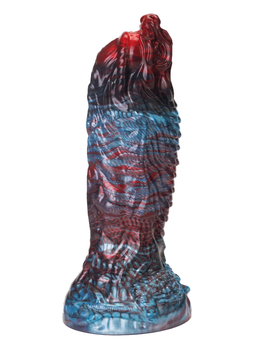 Flexibele Rood &amp; Blauw Monster Dildo
