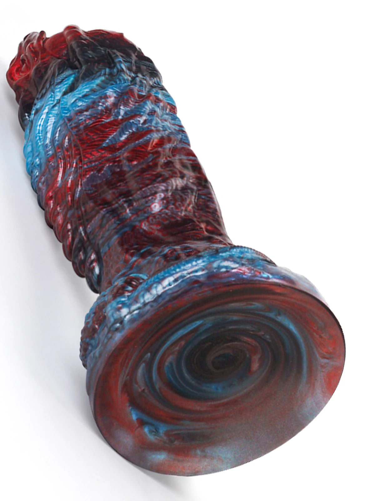 Flexibele Rood &amp; Blauw Monster Dildo