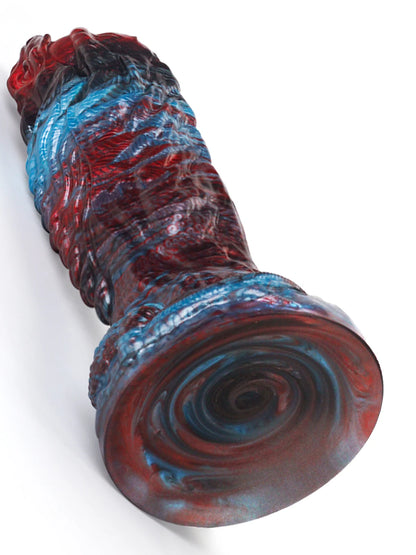 Flexibele Rood &amp; Blauw Monster Dildo