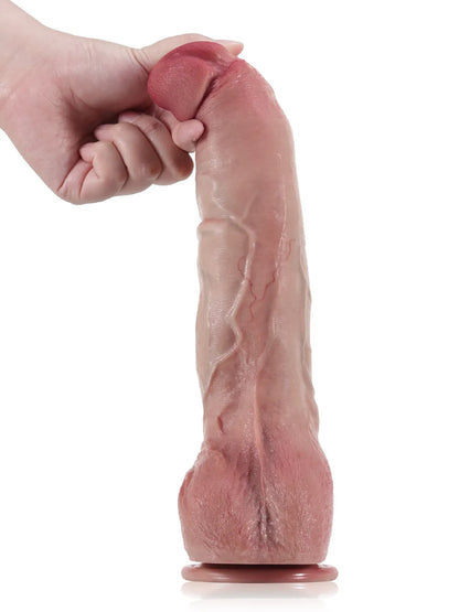 Noud - Extra Lange Realistische Dildo Met Zuignap - 30,8 cm