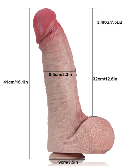 Olivier - Realistische Extreem Grote Dildo - 41 cm