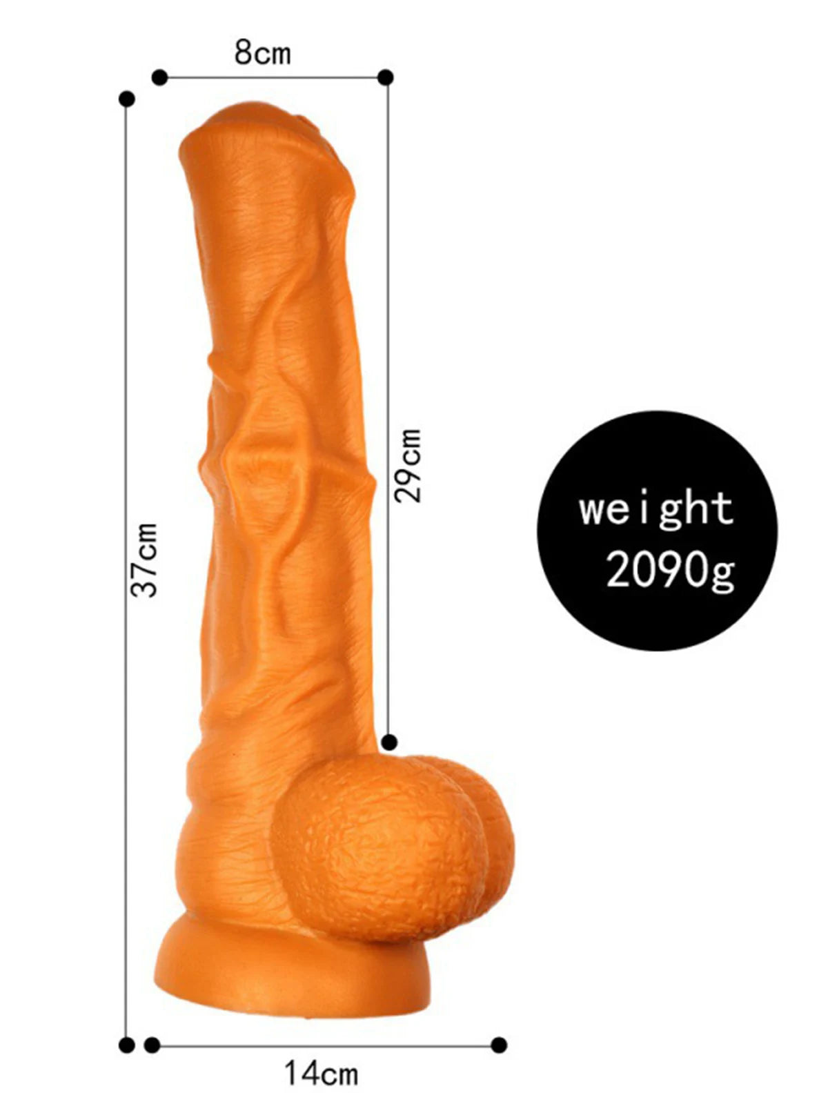 Paardendildo met Ballen