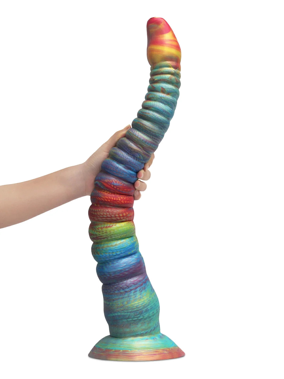 Philip - Regenboog Tentacle Dildo, Handgeverfd in 3 Maten - Fantasy