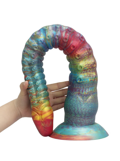 Philip - Regenboog Tentacle Dildo, Handgeverfd in 3 Maten - Fantasy