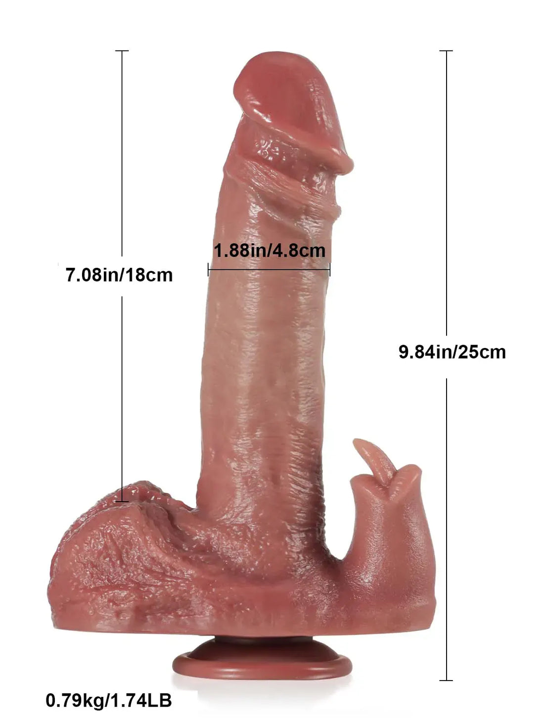 Realistische Dildo Met Balzak