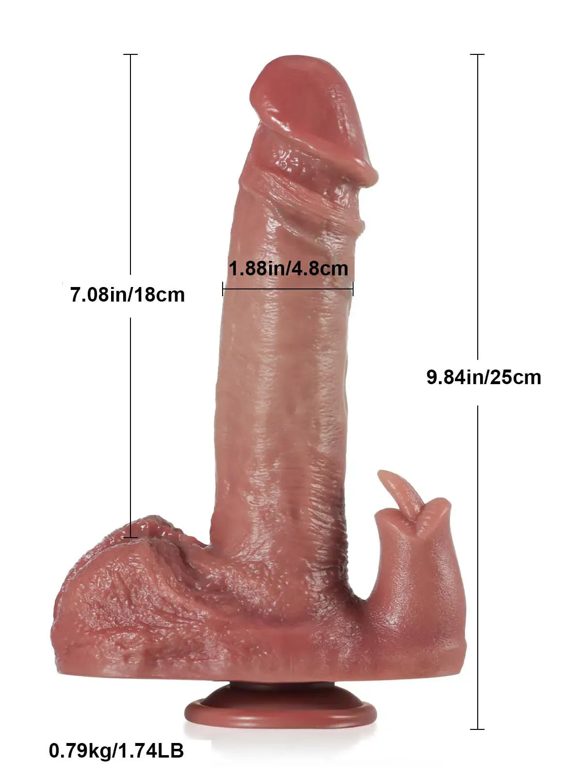 Realistische Dildo Met Balzak