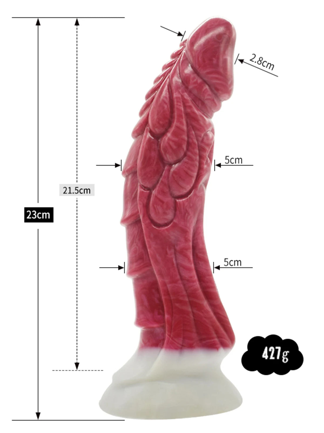 Jozef - Realistische Drakendildo - 23 cm