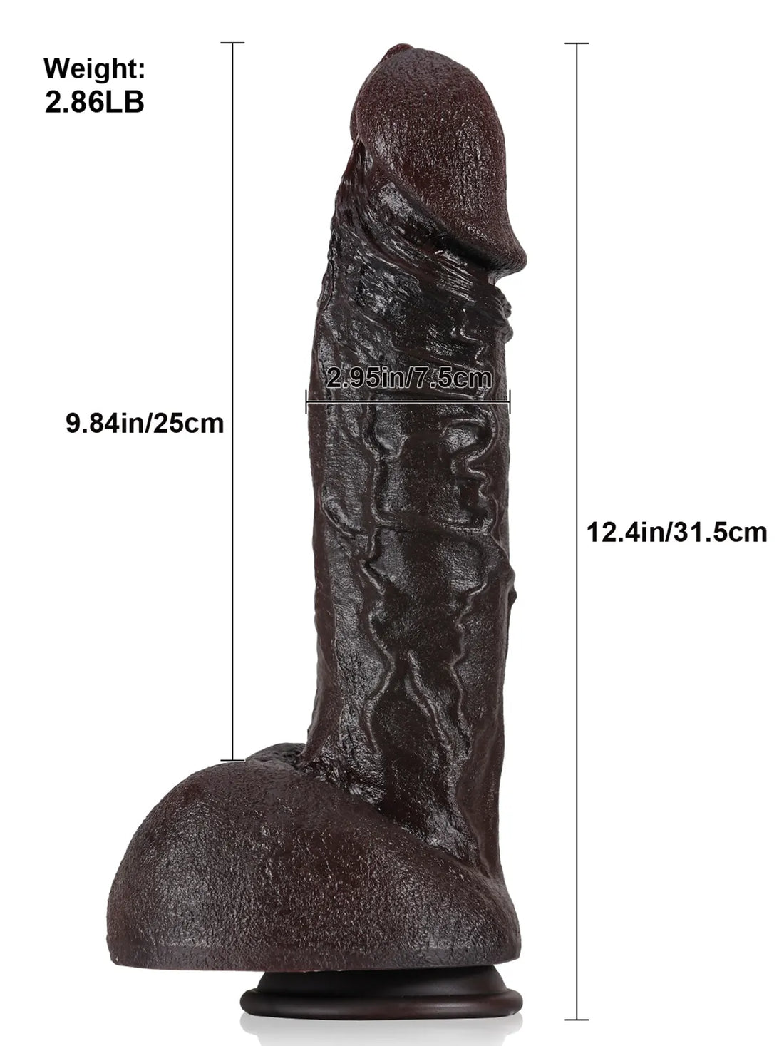 Realistische Grote Zwarte Dildo