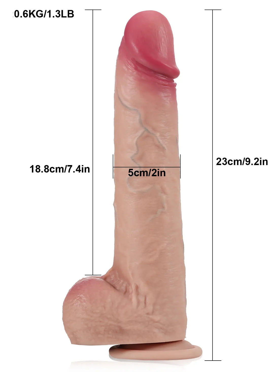 Realistische Stotende Dildo Met Schuivende Huid