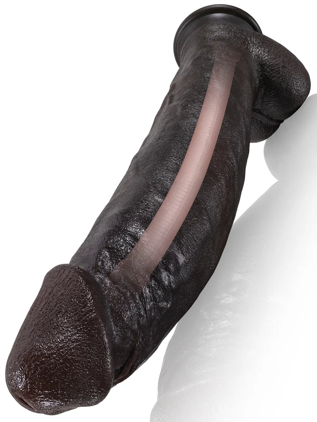 Pascal - Extra Lange Realistische Zwarte Dildo - 30,4cm