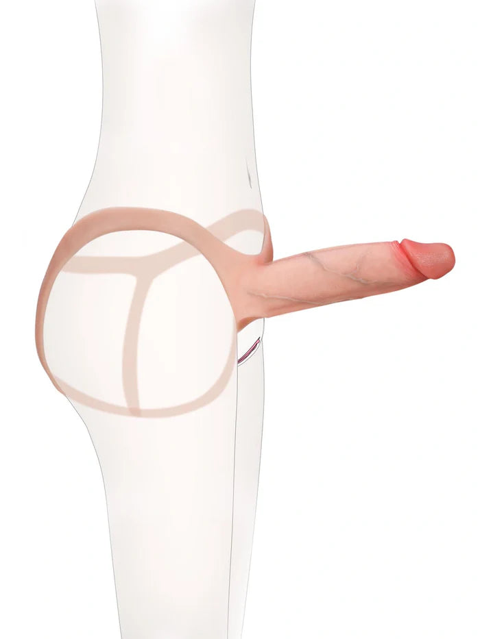 Seraphine - Holle Voorbinddildo (Strap-On) · Penisverlenging &amp; Erectiehulp - 21 cm