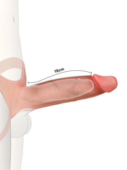 Seraphine - Holle Voorbinddildo (Strap-On) · Penisverlenging &amp; Erectiehulp - 21 cm