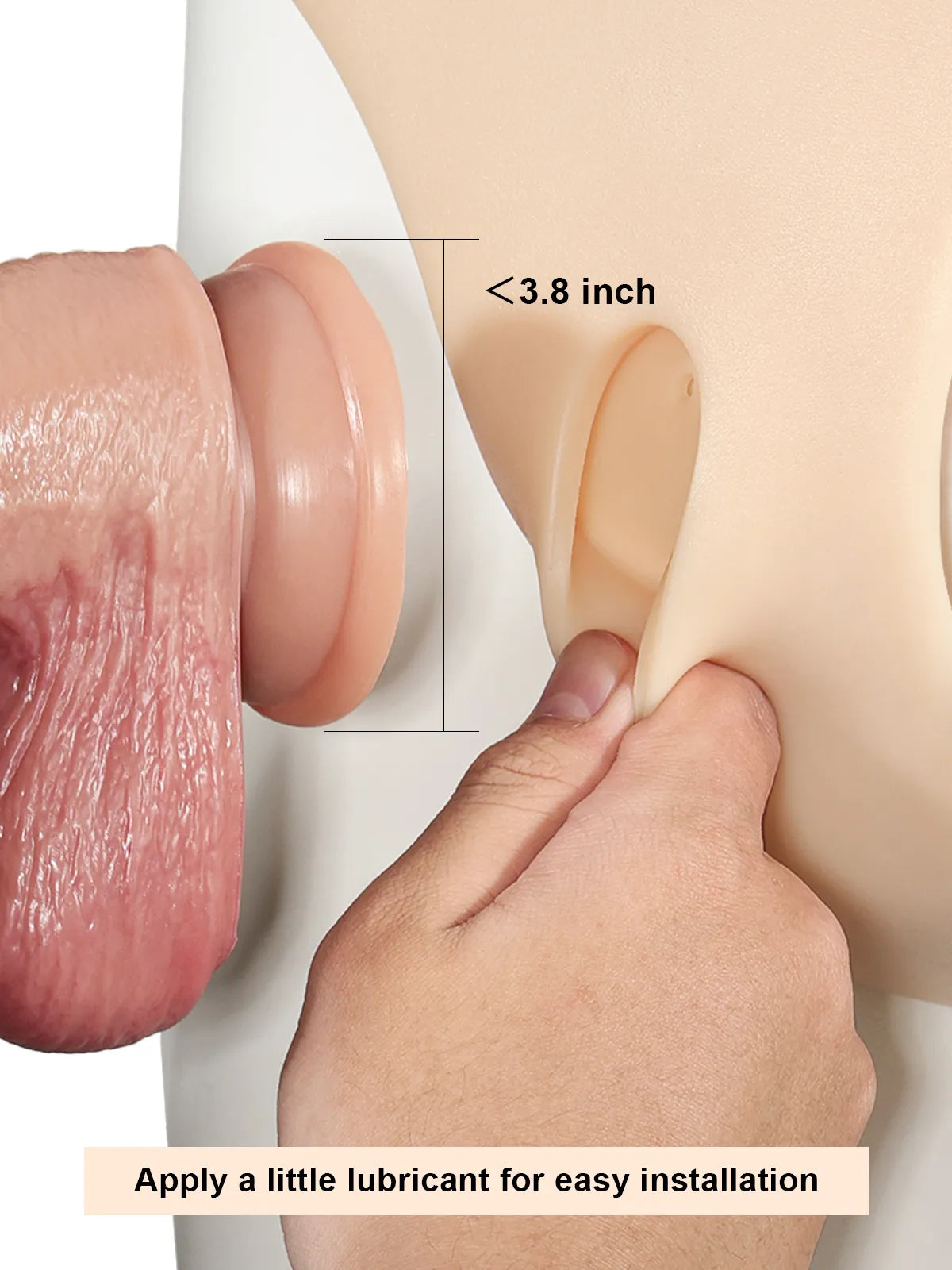 Siliconen Strap-On Harnas met Zuignaphouder (Dildo Niet Inbegrepen)