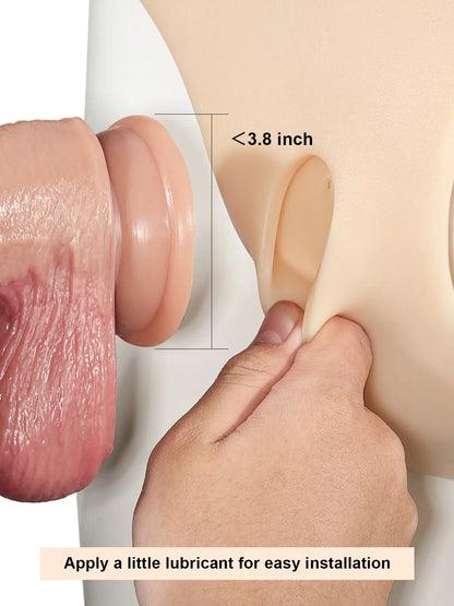 Siliconen Strap-On Harnas met Zuignaphouder (Dildo Niet Inbegrepen)