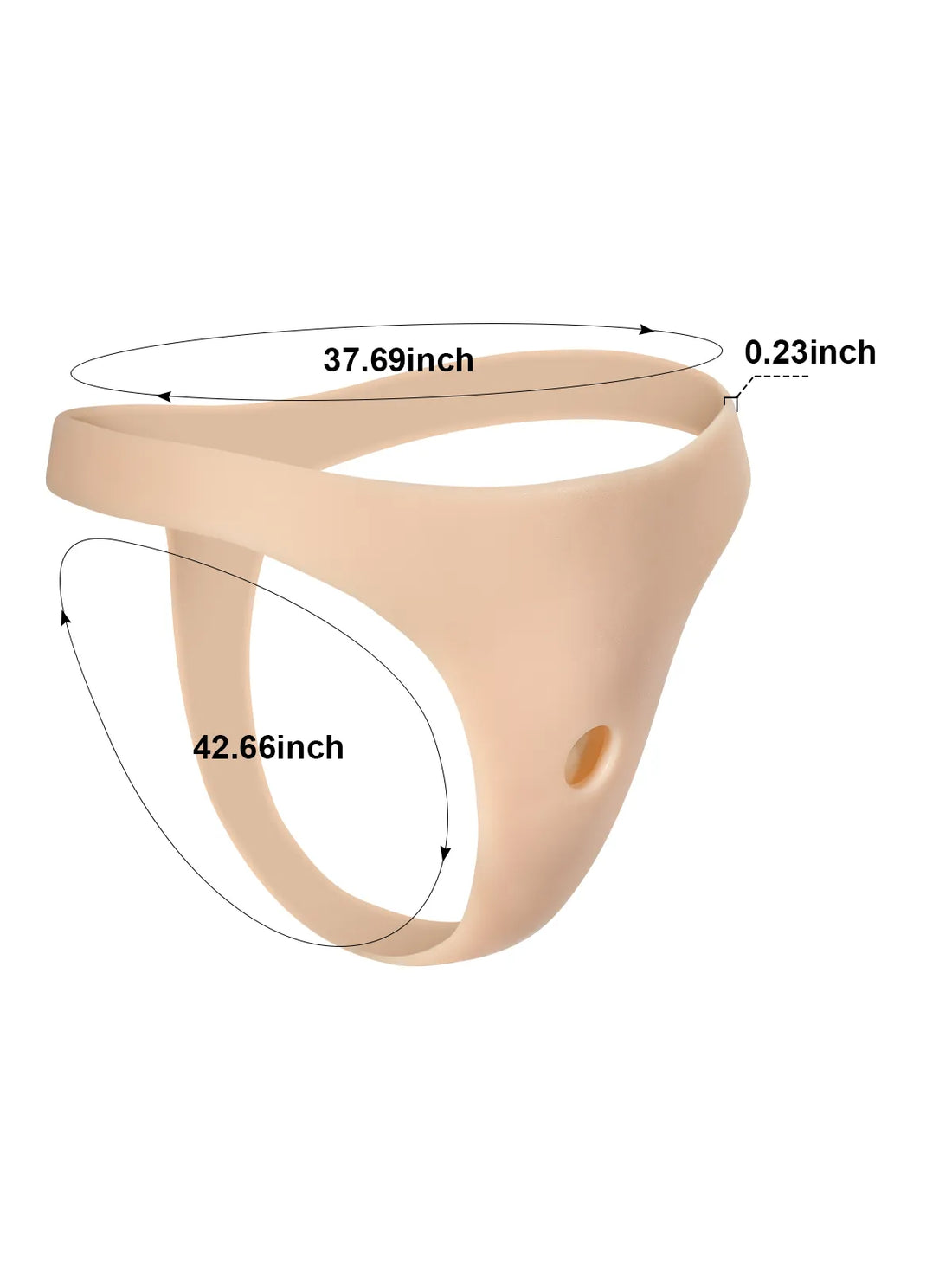 Siliconen Strap-On Harnas met Zuignaphouder (Dildo Niet Inbegrepen)