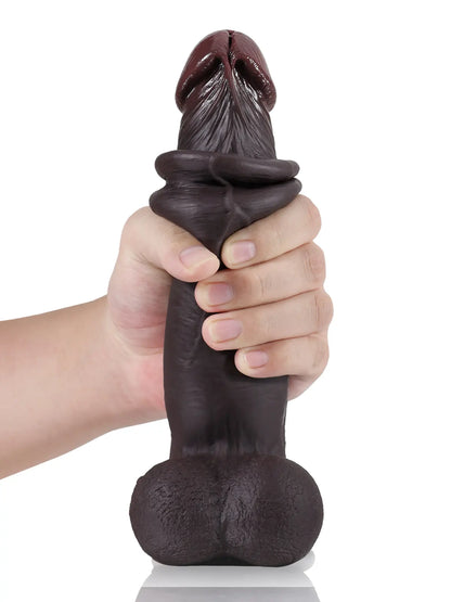 Sjoerd - Realistische Zwarte Dildo Met Zuignap - 23,3 cm