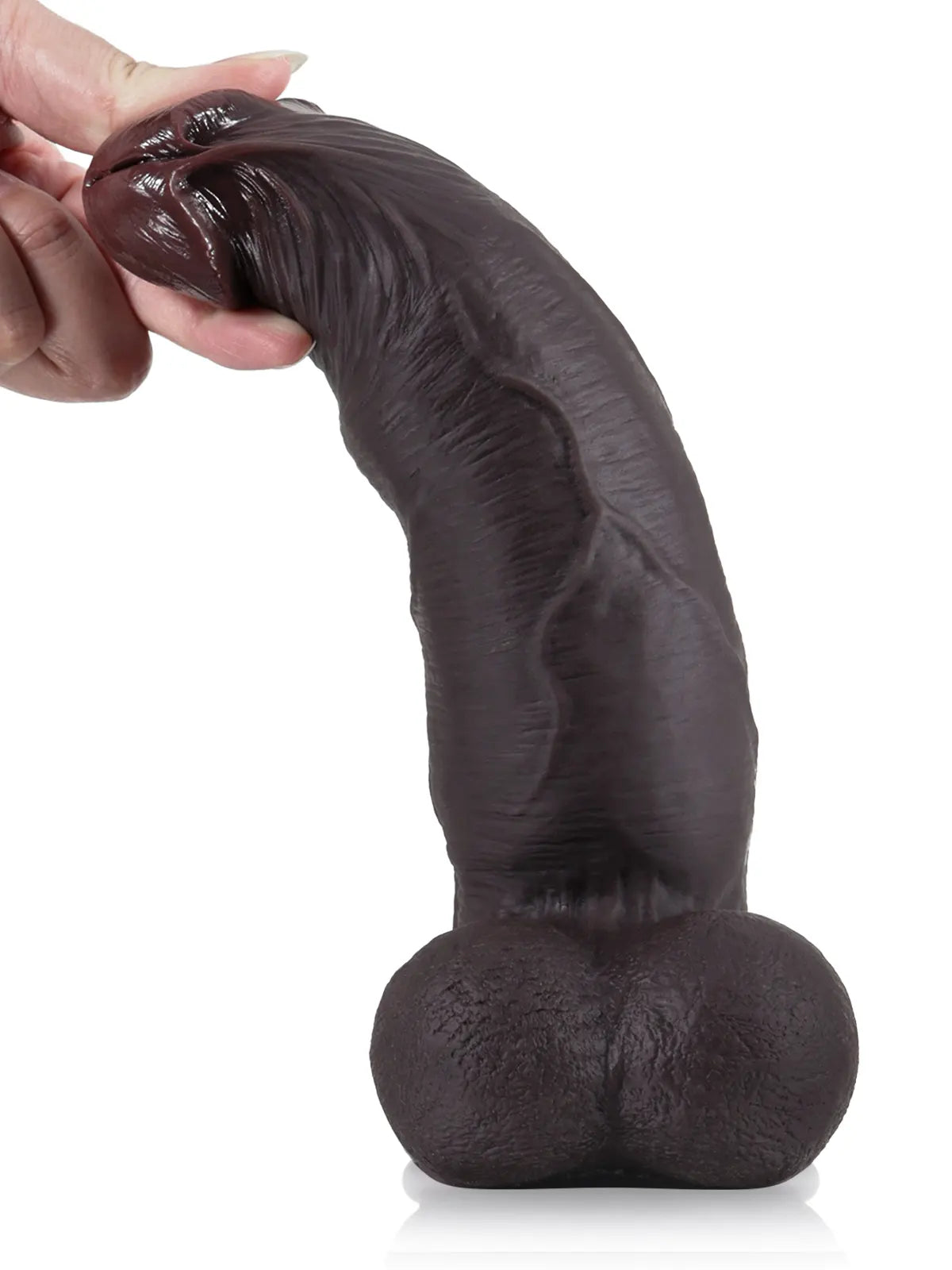 Sjoerd - Realistische Zwarte Dildo Met Zuignap - 23,3 cm