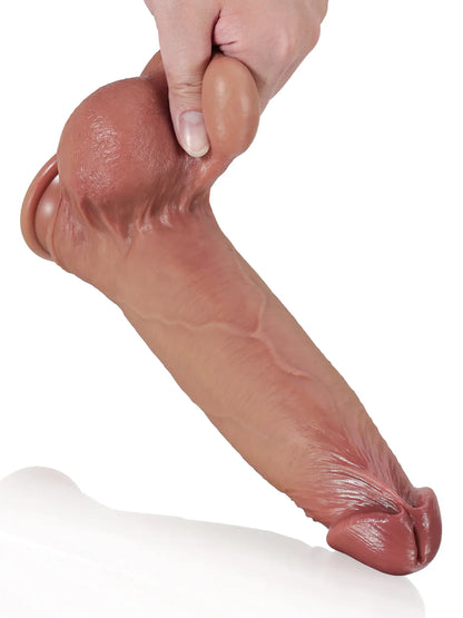 Sjoerd - Realistische Zwarte Dildo Met Zuignap - 23,3 cm
