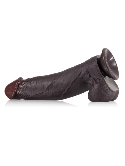 Sjoerd - Realistische Zwarte Dildo Met Zuignap - 23,3 cm