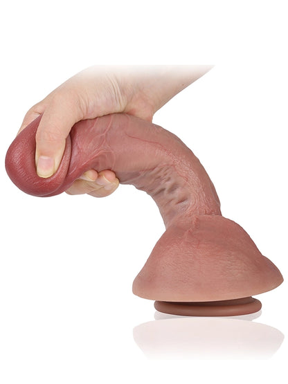 Thomas - Siliconen Dikke Dildo Met Kern - 22 cm