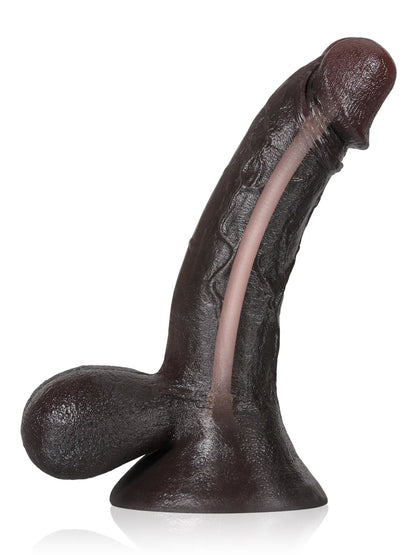 Tijn - Realistische Dildo Met Volledige Balzak - 23 cm