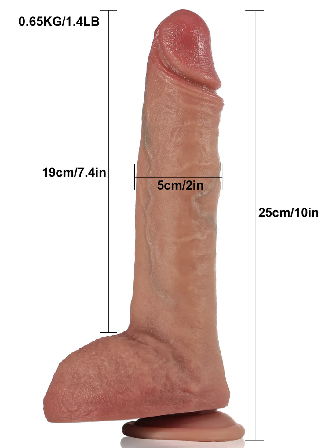Trillende Stotende Verwarmde Dildo