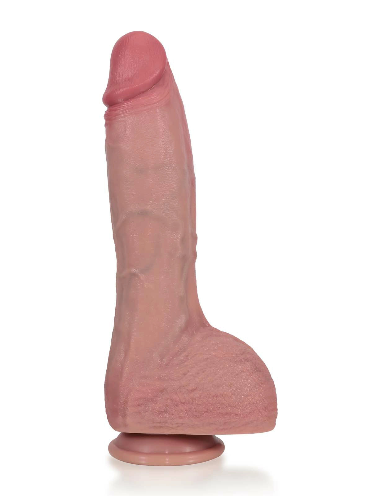 Vinont - Vibrerende Stotende Dildo met Progressief Oplopende Vorm - 28 cm