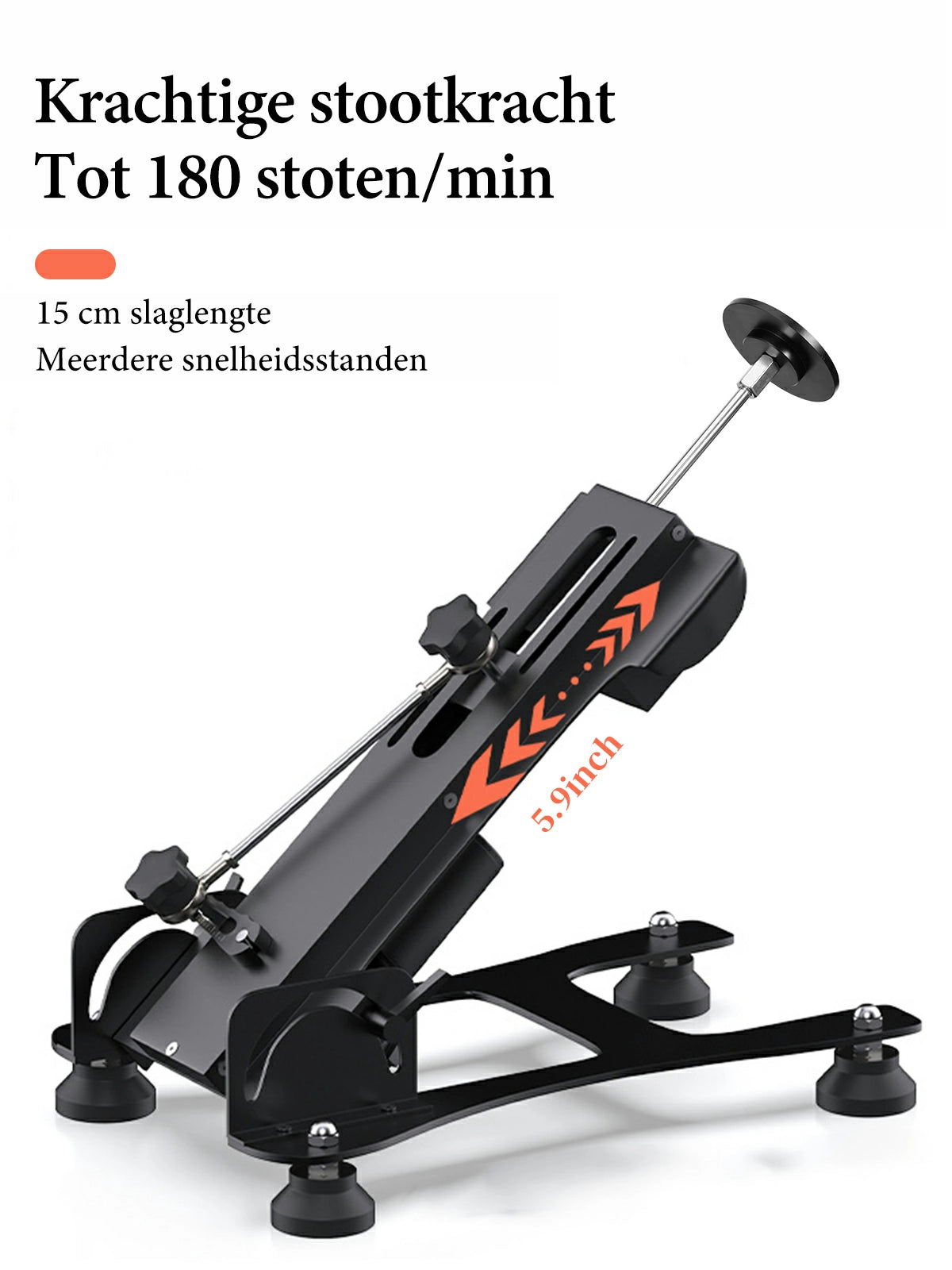 Vortex - Seksmachine met Verstelbare Slag 3-15 cm en Afstandsbediening