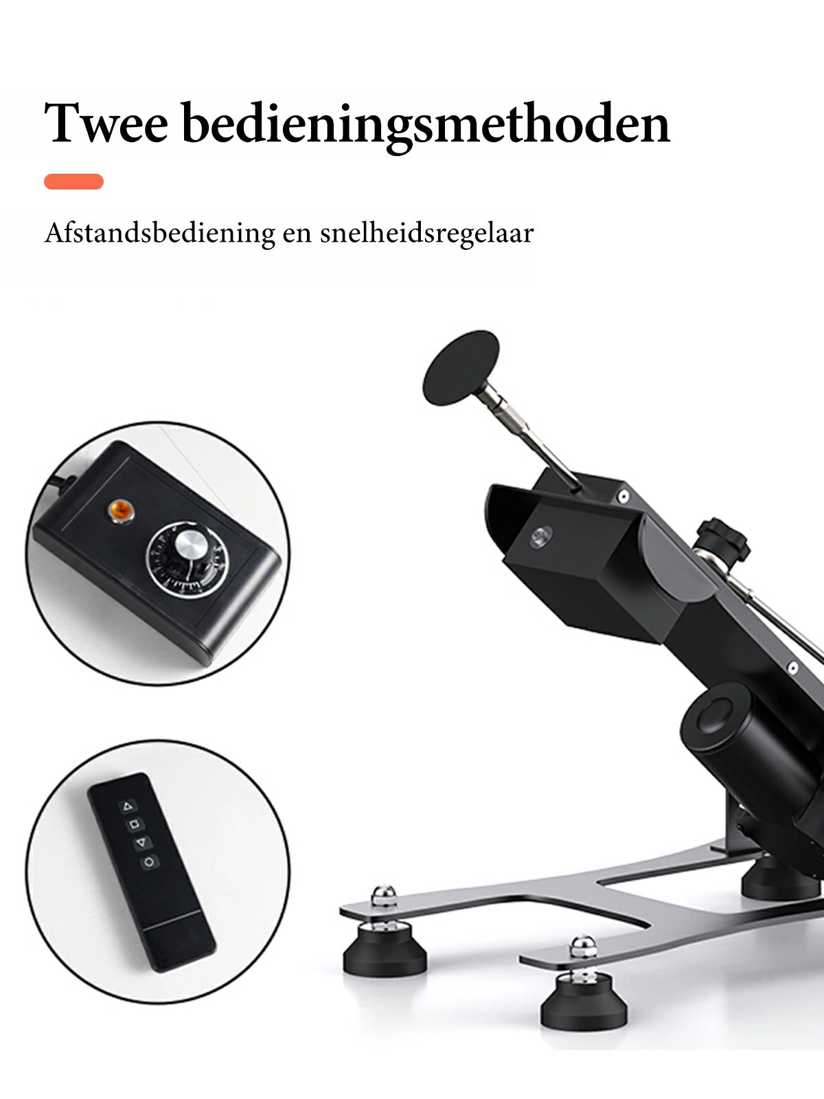 Vortex - Seksmachine met Verstelbare Slag 3-15 cm en Afstandsbediening