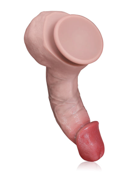 Willem - Zachte Siliconen Dildo Met Zuignap - 22,5 cm