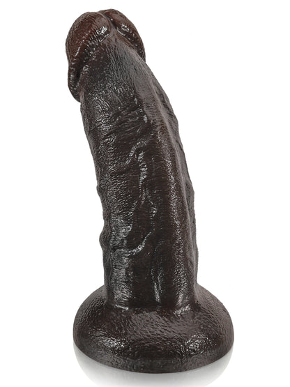 Zwarte Siliconen G-spot Dildo Met Kromming